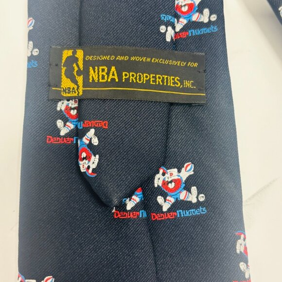 Vintage Denver Nuggets Rocky The Miner Tie NBA Basketball Pickaxe Prospector - Picture 8 of 9